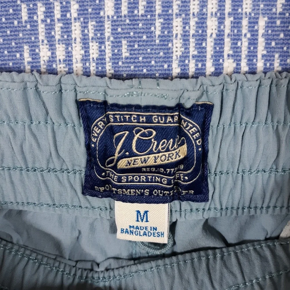 J.CREW Shorts Mens Medium Athletic Elastic Waist Pull On Polyamide Blend